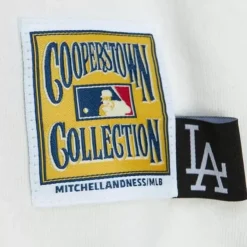 Mitchell & Ness Hoodies & Sweatshirts-Cream Hoodie Los Angeles Dodgers