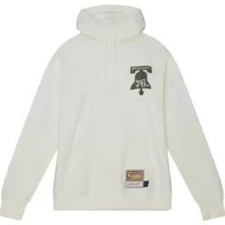 Mitchell & Ness Hoodies & Sweatshirts-Cream Hoodie Philadelphia 76Ers