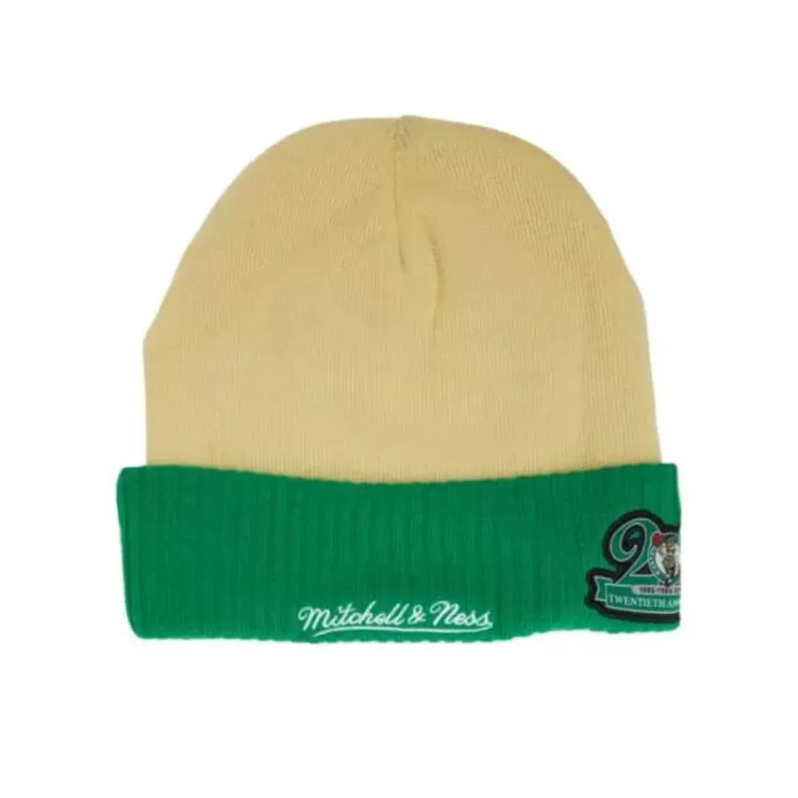 Mitchell & Ness Knit-Cream Side Patch Knit Hwc Boston Celtics
