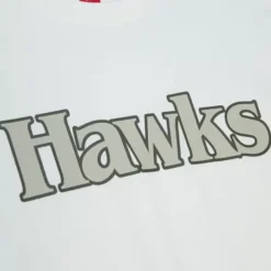 Mitchell & Ness T-Shirts & Tops-Cream Ss Tee Atlanta Hawks