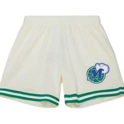 Mitchell & Ness Shorts-Cream Swingman Shorts Dallas Mavericks 1998