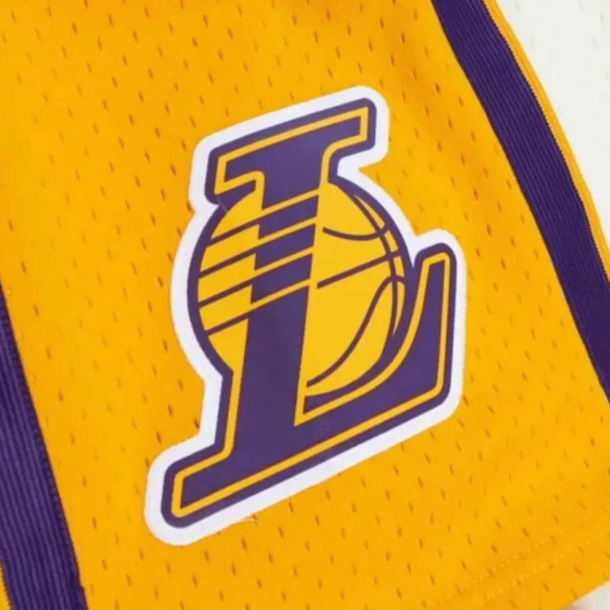 Mitchell & Ness Shorts-Cream Swingman Shorts Los Angeles Lakers 2009