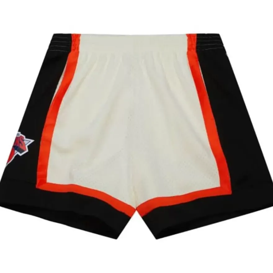 Mitchell & Ness Shorts-Cream Swingman Shorts New York Knicks 1996