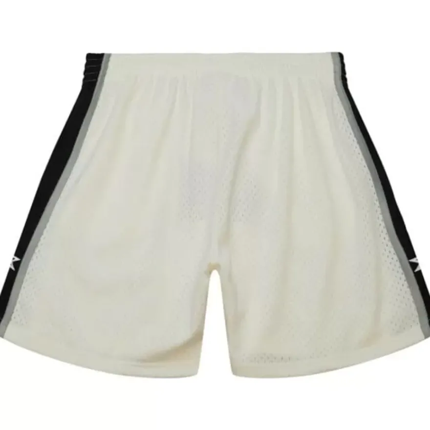 Mitchell & Ness Shorts-Cream Swingman Shorts San Antonio Spurs 1998