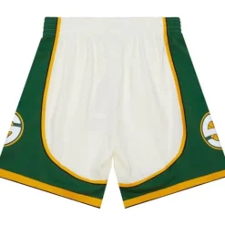 Mitchell & Ness Shorts-Cream Swingman Shorts Seattle Supersonics 2007