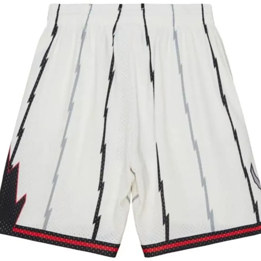 Mitchell & Ness Shorts-Cream Swingman Shorts Toronto Raptors 1998