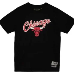 Mitchell & Ness T-Shirts & Tops-Cream Tee Chicago Bulls
