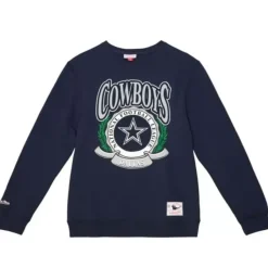 Mitchell & Ness Hoodies & Sweatshirts-Crest Crew Dallas Cowboys