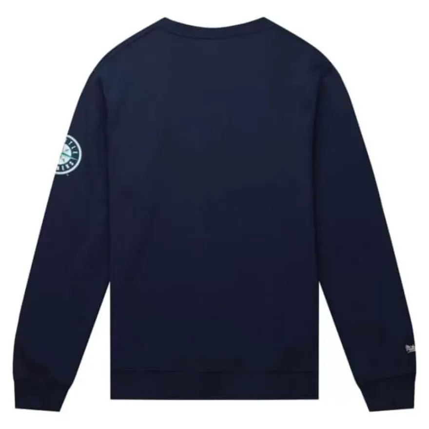 Mitchell & Ness Hoodies & Sweatshirts-Crew Seattle Mariners Ken Griffey Jr