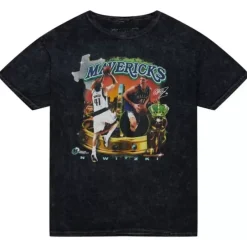 Mitchell & Ness T-Shirts & Tops-Crowned Tee Dallas Mavericks Dirk Nowitzki