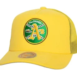 Mitchell & Ness Snapback-Curveball Trucker Coop Oakland Athletics