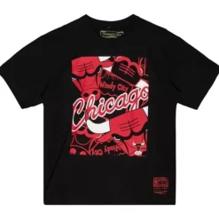 Mitchell & Ness T-Shirts & Tops-Cut Up Tee Chicago Bulls