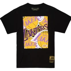 Mitchell & Ness T-Shirts & Tops-Cut Up Tee Los Angeles Lakers