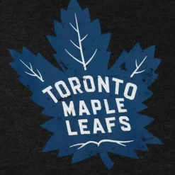 Mitchell & Ness Hoodies & Sweatshirts-Distressed Logo Hoody Toronto Maple Leafs