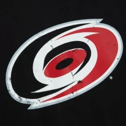 Mitchell & Ness T-Shirts & Tops-Distressed Logo Ls Tee Carolina Hurricanes