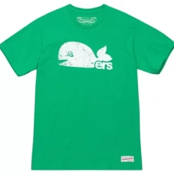 Mitchell & Ness T-Shirts & Tops-Distressed Logo Tee Hartford Whalers