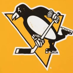 Mitchell & Ness T-Shirts & Tops-Distressed Logo Tee Pittsburgh Penguins