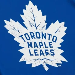 Mitchell & Ness T-Shirts & Tops-Distressed Logo Tee Toronto Maple Leafs