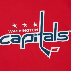 Mitchell & Ness T-Shirts & Tops-Distressed Logo Tee Washington Capitals