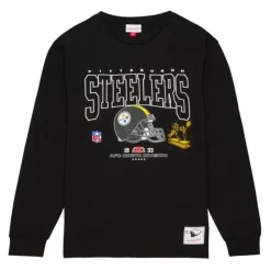 Mitchell & Ness T-Shirts & Tops-Division Ls Tee Pittsburgh Steelers