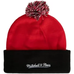 Mitchell & Ness Knit-Double Take Pom Knit Ohio State
