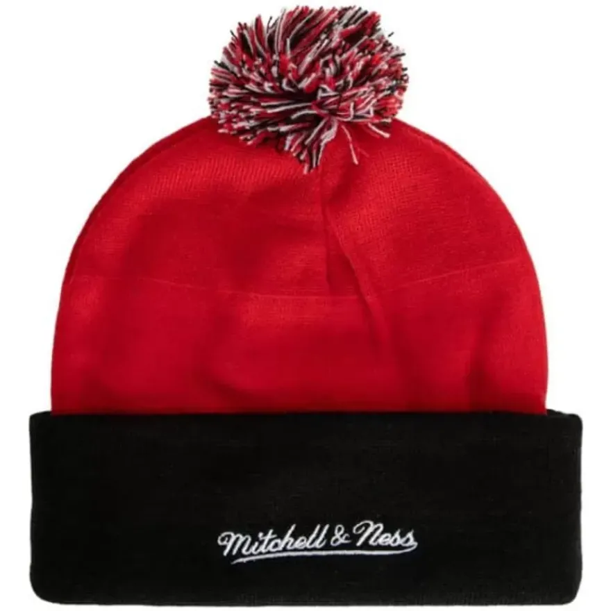 Mitchell & Ness Knit-Double Take Pom Knit Ohio State
