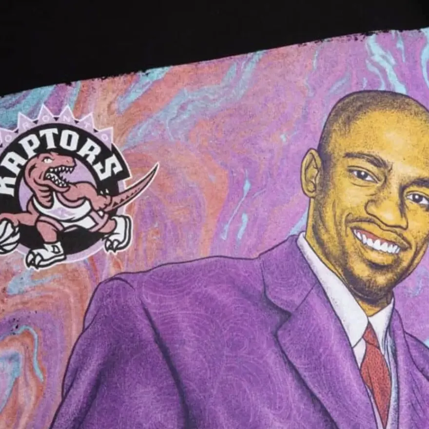 Mitchell & Ness T-Shirts & Tops-Draft Day Colorwash Tee Toronto Raptors Vince Carter