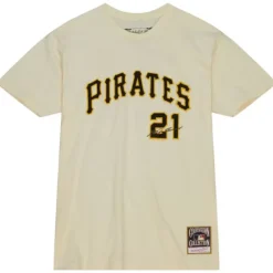 Mitchell & Ness T-Shirts & Tops-Dugout Tee Pittsburgh Pirates Roberto Clemente