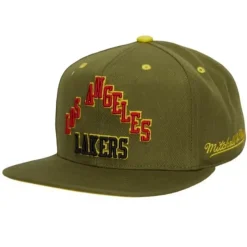 Mitchell & Ness Fitted-Dusty Olive Fitted Hwc Los Angeles Lakers