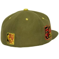Mitchell & Ness Fitted-Dusty Olive Fitted Hwc Los Angeles Lakers
