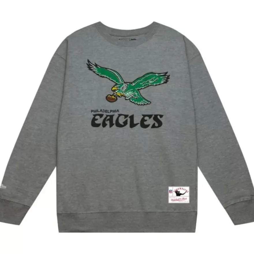 Mitchell & Ness Hoodies & Sweatshirts-Eagles Crew Philadelphia Eagles