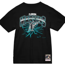 Mitchell & Ness T-Shirts & Tops-Earthquake Tee Florida Marlins