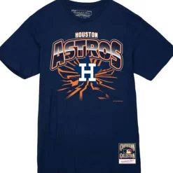 Mitchell & Ness T-Shirts & Tops-Earthquake Tee Houston Astros