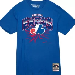 Mitchell & Ness T-Shirts & Tops-Earthquake Tee Montreal Expos