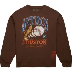 Mitchell & Ness Hoodies & Sweatshirts-Easy Cool Crewneck Sweatshirt Houston Astros