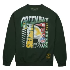 Mitchell & Ness Hoodies & Sweatshirts-Easy Cool Crewneck Sweatshirt Green Bay Packers