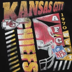 Mitchell & Ness Hoodies & Sweatshirts-Easy Cool Crewneck Sweatshirt Kansas City Chiefs
