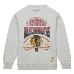 Mitchell & Ness Hoodies & Sweatshirts-Easy Cool Crewneck Sweatshirt Chicago Blackhawks