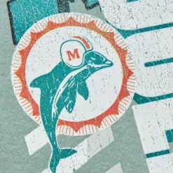 Mitchell & Ness Hoodies & Sweatshirts-Easy Cool Crewneck Sweatshirt Miami Dolphins