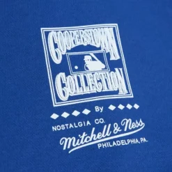 Mitchell & Ness Hoodies & Sweatshirts-Emblem Crew Los Angeles Dodgers Fernando Valenzuela