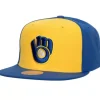Mitchell & Ness Snapback-Evergreen Snapback Coop Milwaukee Brewers