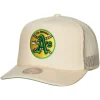 Mitchell & Ness Snapback-Evergreen Trucker Snapback Coop Oakland Athletics