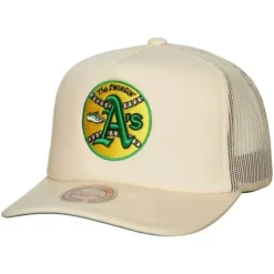 Mitchell & Ness Snapback-Evergreen Trucker Snapback Coop Oakland Athletics