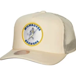 Mitchell & Ness Snapback-Evergreen Trucker Snapback Coop Milwaukee Brewers