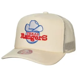 Mitchell & Ness Snapback-Evergreen Trucker Snapback Coop Texas Rangers