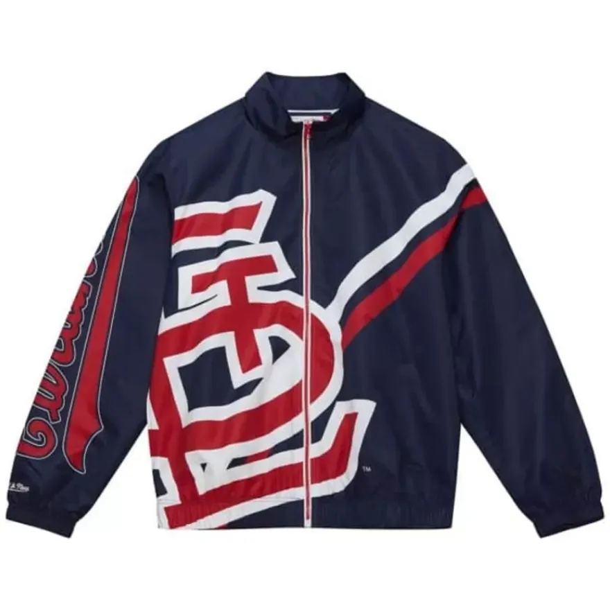 Mitchell & Ness Jackets & Outerwear-Exploded Logo Warm Up Jacket St. Louis Cardinals