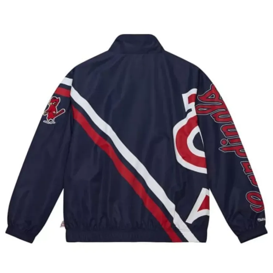 Mitchell & Ness Jackets & Outerwear-Exploded Logo Warm Up Jacket St. Louis Cardinals