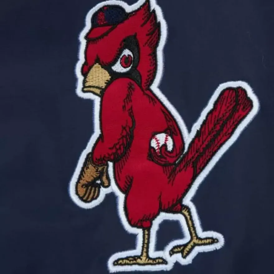 Mitchell & Ness Jackets & Outerwear-Exploded Logo Warm Up Jacket St. Louis Cardinals