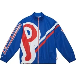 Mitchell & Ness Jackets & Outerwear-Exploded Logo Warm Up Jacket Philadelphia Phillies