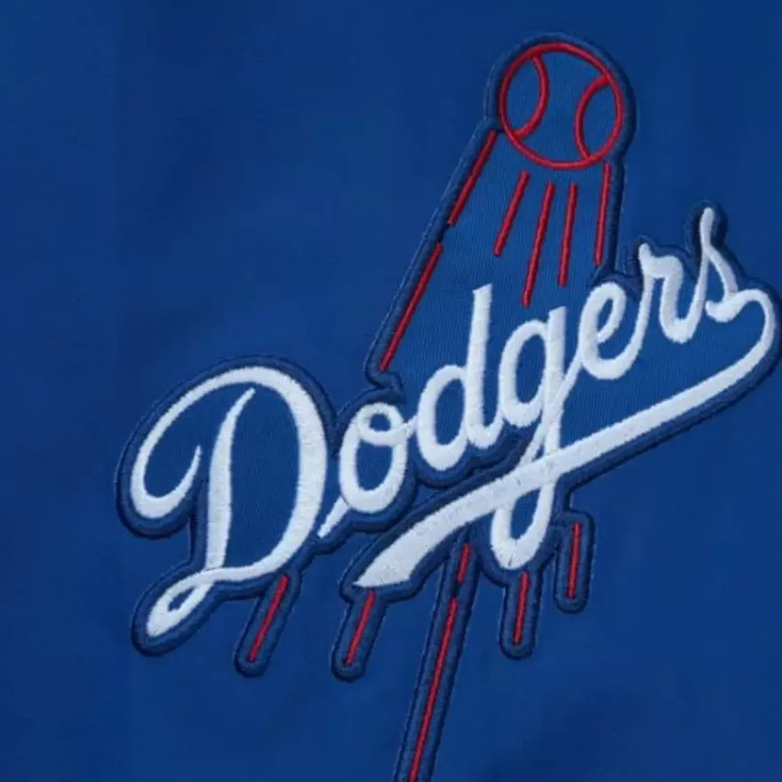 Mitchell & Ness Jackets & Outerwear-Exploded Logo Warm Up Jacket Los Angeles Dodgers